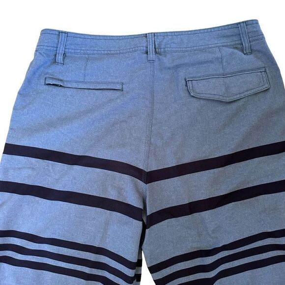 O’neill ~ Chambray Blue with Navy Blue stripes ~ Mens Boardshorts ~ size 34 - Picture 3 of 12